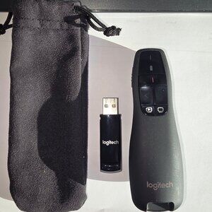 Logitech Wireless Presenter R400,  Remote Clicker with Laser Pointer, Black